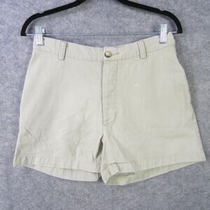 GAP Factory Store Shorts Womens 8 Khaki Beige Casual Chino 100% Cotton Pockets